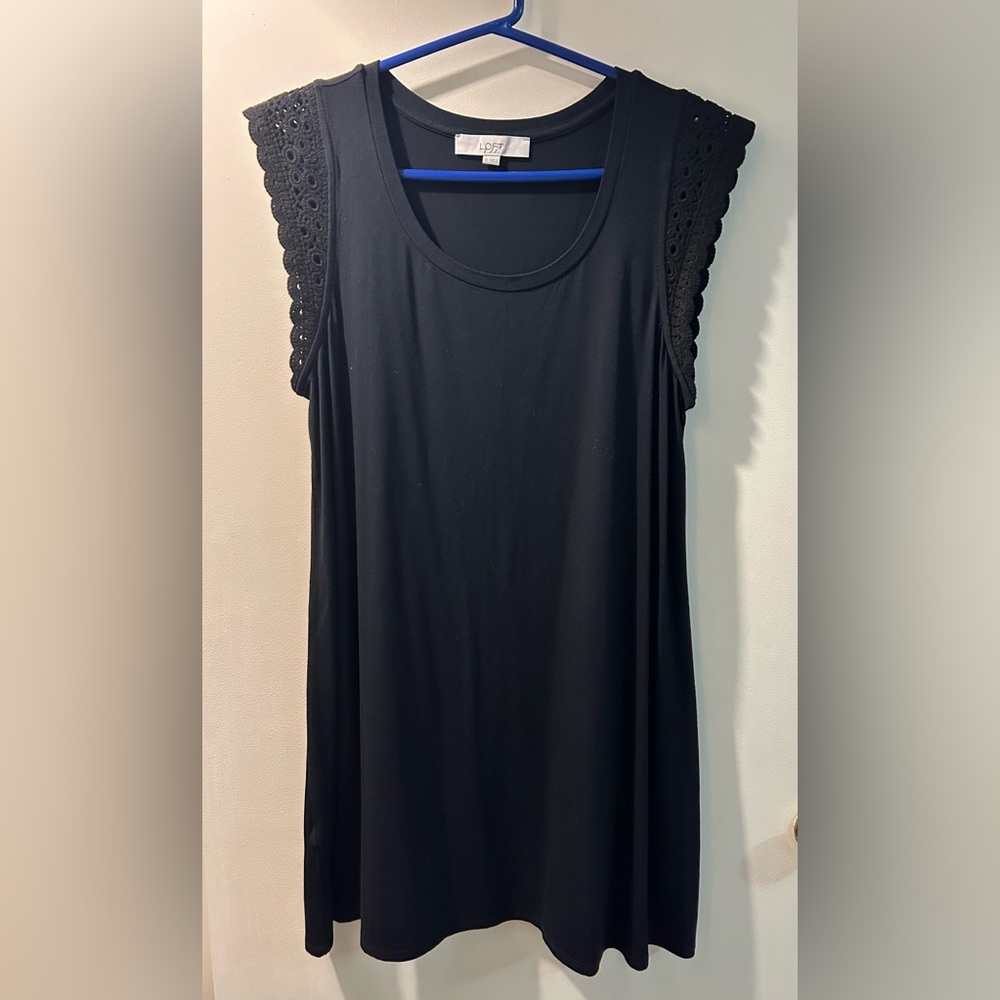 Loft Black Tee Dress